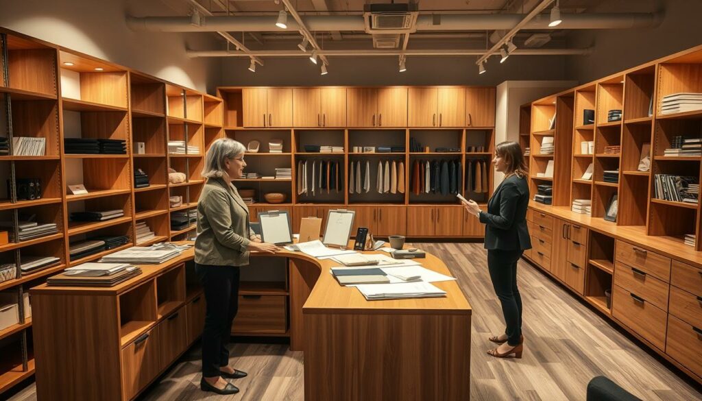 Kundenberatung für maßgeschneiderte Stauraumlösungen