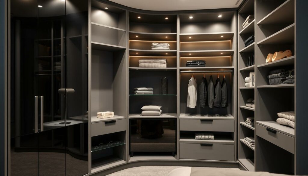 Schrank mit maßgeschneiderten Fächern